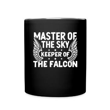 Maître du Ciel Gardien de la Fauconnerie Faucon - Mug uni - noir - Devant