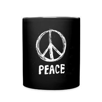 Peace Peace Peace Symbol for Men and Womenhuman ri - Full Colour Mug - black - Front