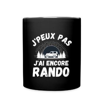 J ai encore randonnée 1 - Mug uni - noir - Devant