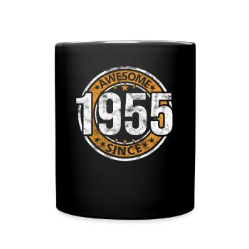 Génial depuis 1955 Retro Vintage Birthday - Mug uni - noir - Devant