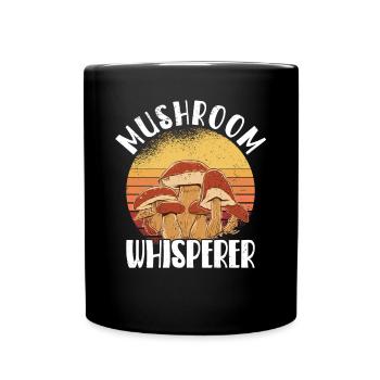 Cueilleur de champignons chasseur de champignons amateur de champignons champignons ferme - Mug uni - noir - Devant