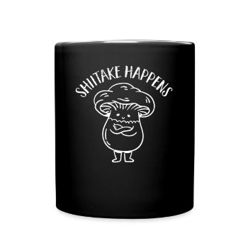 Mushroom picker mushroom mushroom hunter mushroom lover mushroom farm - Full Colour Mug - black - Front