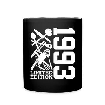 LIMITED EDITION 1993 COOKING 33RD BIRTHDAY CHEF - Full Colour Mug - black - Front