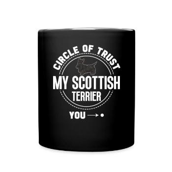 Scottish Terrier Scottie Dog - Full Colour Mug - black - Front