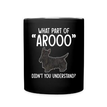 Scottish Terrier Scottie Dog - Full Colour Mug - black - Front