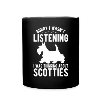 Scottish Terrier Scottie Dog - Full Colour Mug - black - Front