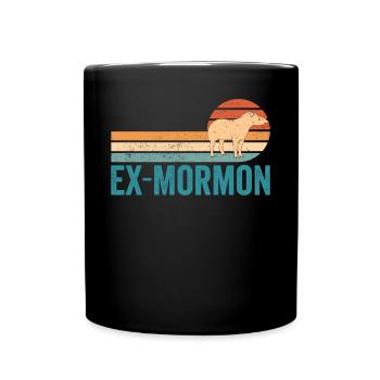 Ex Mormonen Tapir Pferd LDS Retro Exmo - Tasse einfarbig - Schwarz - Vorne
