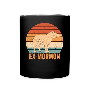 Ex Mormonen Tapir Pferd LDS Retro Exmo - Tasse einfarbig - Schwarz - Vorne