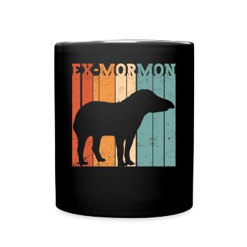 Ex Mormonen Tapir Pferd LDS Retro Exmo - Tasse einfarbig - Schwarz - Vorne