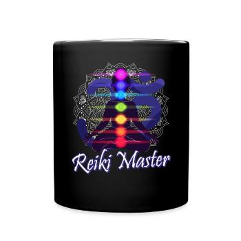 Reiki Master - Tasse einfarbig - Schwarz - Vorne