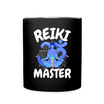 Reiki Master - Tasse einfarbig - Schwarz - Vorne