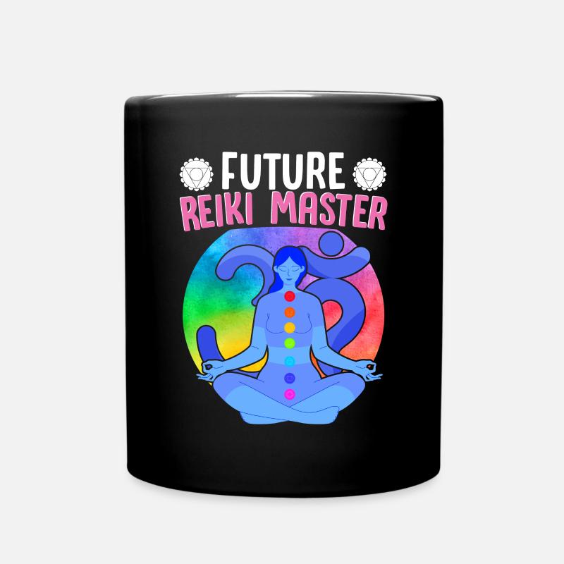 Future Reiki Master - Tasse einfarbig - Schwarz
