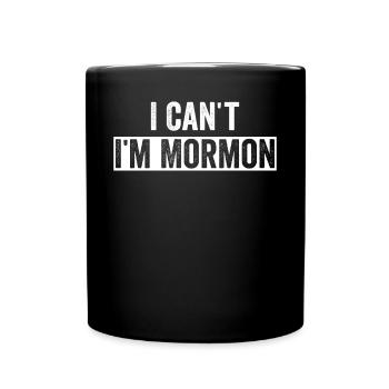 Lustiger Mormonen-Missionar LDS - Tasse einfarbig - Schwarz - Vorne