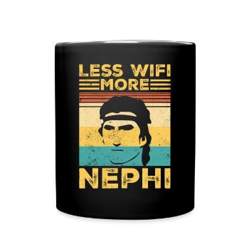 Drôle de missionnaire mormon LDS Retro - Mug uni - noir - Devant