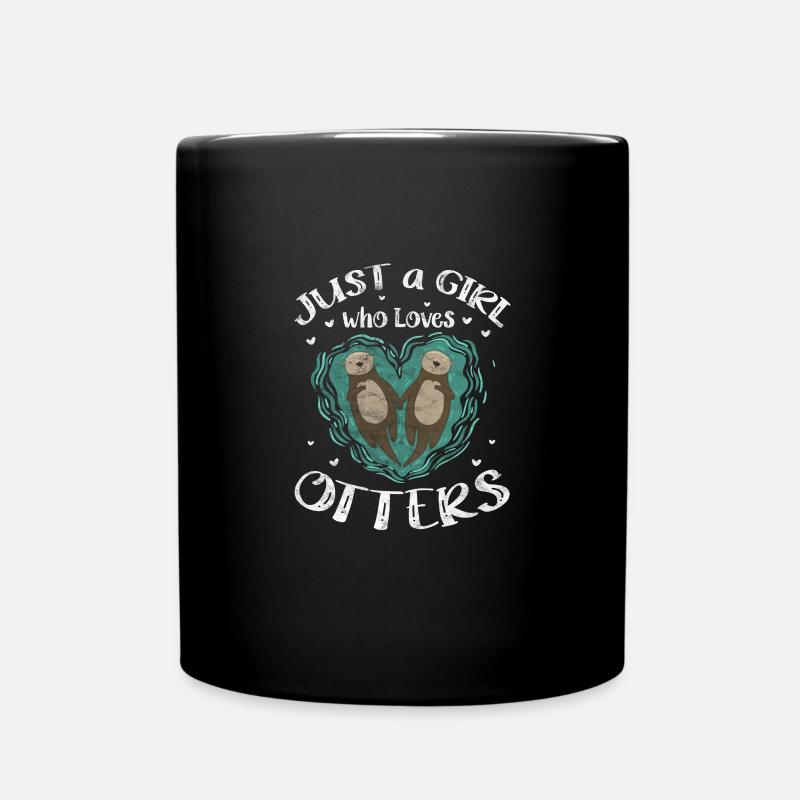 Otter - Tasse einfarbig - Schwarz
