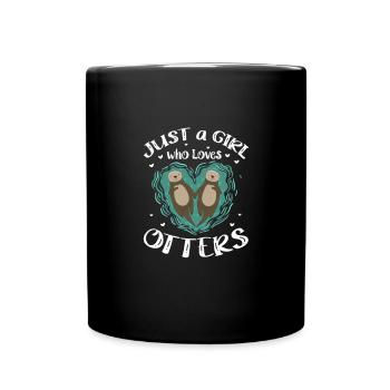 Otter Sea Otter Otter Gift - Full Colour Mug - black - Front