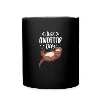 Loutre de mer Loutre Cadeau de loutre - Mug uni - noir - Devant