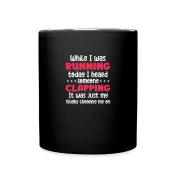 Laufen - Tasse einfarbig - Schwarz - Vorne