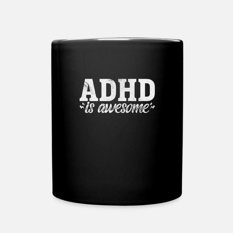 ADHS - Tasse einfarbig - Schwarz