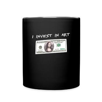 Mona Lisa investit dans l’art classique - Mug uni - noir - Devant