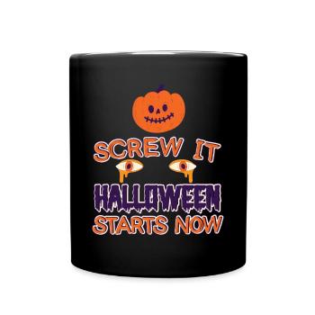Grusel Halloweenspruch Spruch Halloween - Tasse einfarbig - Schwarz - Vorne