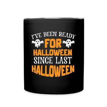 Grusel Halloweenspruch Spruch Halloween - Tasse einfarbig - Schwarz - Vorne