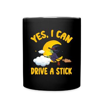 Grusel Halloweenspruch Spruch Halloween - Tasse einfarbig - Schwarz - Vorne