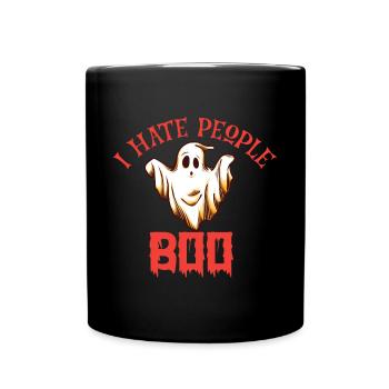 Grusel Halloweenspruch Spruch Halloween - Tasse einfarbig - Schwarz - Vorne