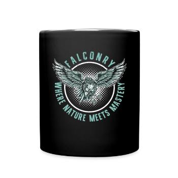 Fauconnerie Là où la nature rencontre la maîtrise - Mug uni - noir - Devant