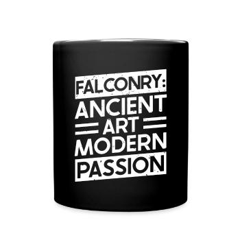 Falconry Ancient Art Modern Passion Falconry - Full Colour Mug - black - Front