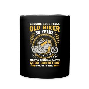 Biker Legend Since 1993 Motorcycle 30th Birthday - Tasse einfarbig - Schwarz - Vorne