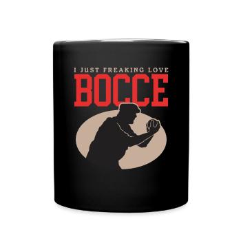 Boccia Bocce Bocciaspieler Boulesport Geschenk - Tasse einfarbig - Schwarz - Vorne