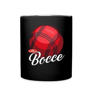 Boccia Bocce | Bocciaspieler Boulesport Geschenk - Tasse einfarbig - Schwarz - Vorne