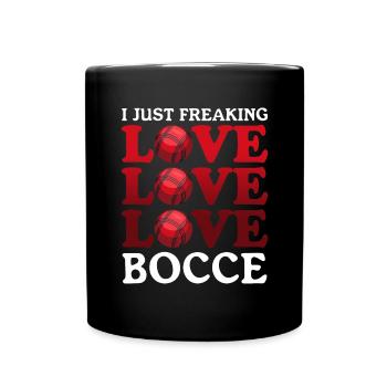 Boccia Bocce Boulesport Bocciaspieler Geschenk - Tasse einfarbig - Schwarz - Vorne