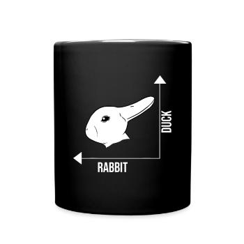 Rabbit Duck Graph Math Pâques - Mug uni - noir - Devant