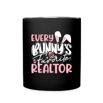 Realtor Easter Real Estate Agent - Full Colour Mug - black - Front