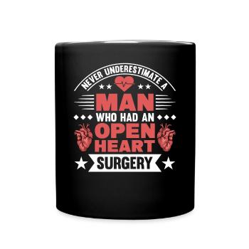 Transplantation cardiaque Chirurgie cardiaque Chirurgie cardiaque Chirurgie cardiaque Bypass - Mug uni - noir - Devant