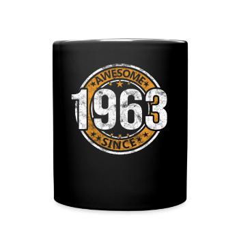 Génial depuis 1963 Retro Vintage Birthday - Mug uni - noir - Devant