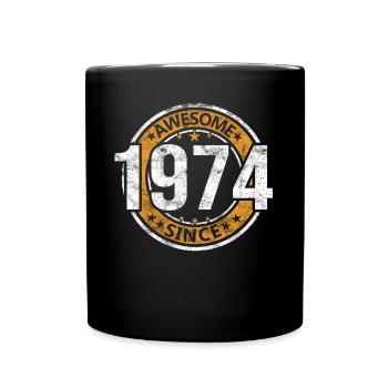 Génial depuis 1974 Retro Vintage Birthday - Mug uni - noir - Devant