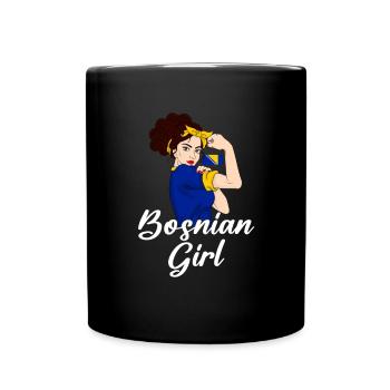 Bosnia Herzegovina - Full Colour Mug - black - Front