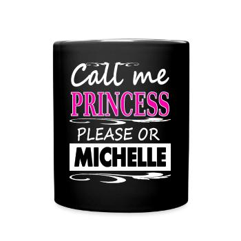 I'm Michelle, my name is Michelle Gift Idea - Full Colour Mug - black - Front