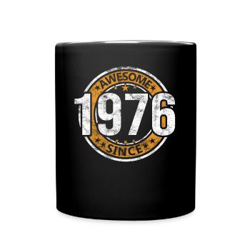 Awesome Since 1976 Retro Vintage Geburtstag - Tasse einfarbig - Schwarz - Vorne