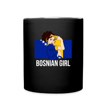 Bosnia Herzegovina - Full Colour Mug - black - Front