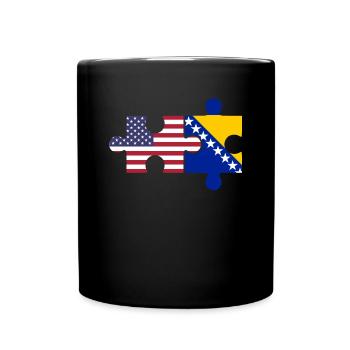 Bosnia Herzegovina - Full Colour Mug - black - Front