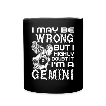 Gemini I'm An Gemini Sign Of Zodiac - Full Colour Mug - black - Front
