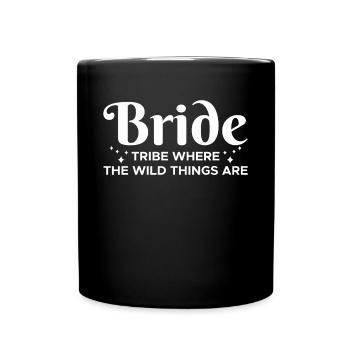 Cadeau de chemise de mariée - Mug uni - noir - Devant