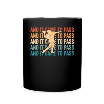 Drôle de missionnaire mormon LDS Soccer - Mug uni - noir - Devant