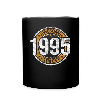 Génial depuis 1995 Retro Vintage Birthday - Mug uni - noir - Devant