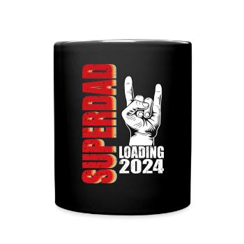 Superdad Loading Father Father’s Day Rock n Roll de la fête des pères - Mug uni - noir - Devant