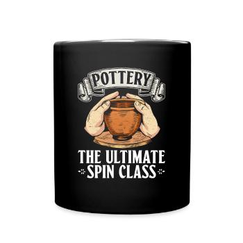 Pottery: The Ultimate Turning Course - Pottery - Full Colour Mug - black - Front